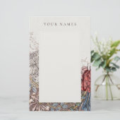 STATION : WILLIAM MORRIS : HONEYSUCKLE + TULIP BRIEFPAPIER (Staand voorkant)