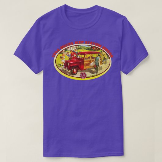 Station Willys 1946 Wagon T-shirt (Design voorkant)