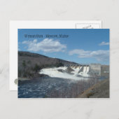 Station Wyman Dam Hydro, Moskou, Maine Briefkaart (Voorkant / Achterkant)