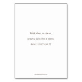 Station zeven, Jezus herfsten #2, gebeden Kaart (Achterkant)