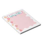 Stationair bell Flowers Spring Notes-Notitieblok Notitieblok (Schuin)