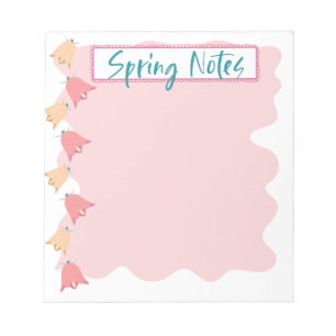 Stationair bell Flowers Spring Notes-Notitieblok Notitieblok