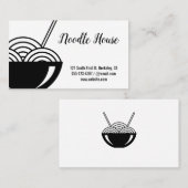 Stationair Bowl met knuppels Visitekaartje (Voorkant / Achterkant)