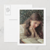 Stationair draaiende scheuren (w/c op papier) briefkaart (Voorkant / Achterkant)