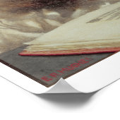 Stationair draaiende scheuren (w/c op papier) poster (Hoek)