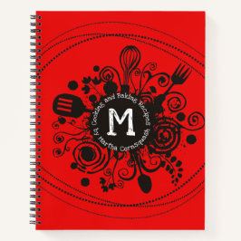 Stationair gepersonaliseerd recept kookboek notitieboek