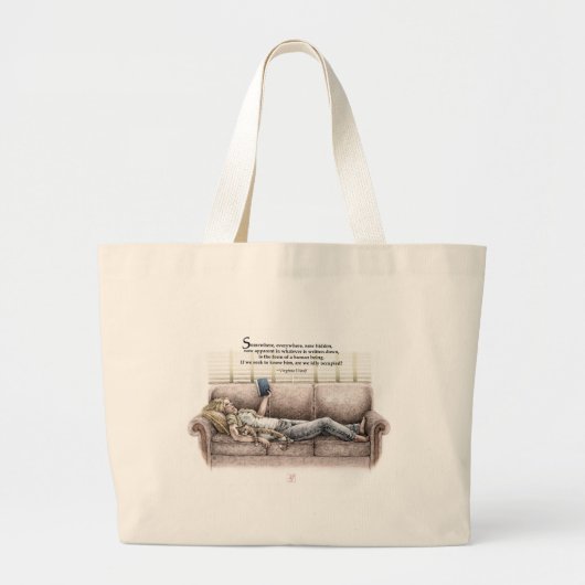 Stationair moment grote tote bag (Voorkant)