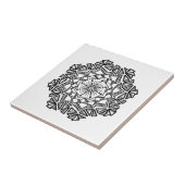 Stationair patroon tegeltje (Zijkant)