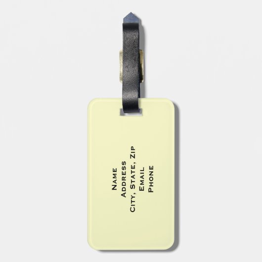 Stationair Show Bagagelabel (Achterkant verticaal)