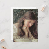 Stationair tranen (mooie vrouw in tranen) kaart (Voorkant / Achterkant in situ)