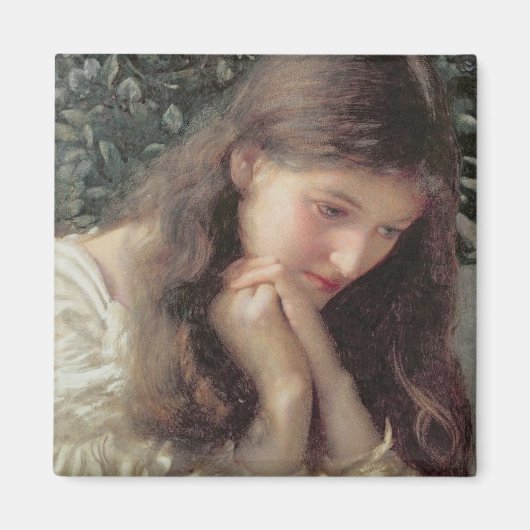 Stationair tranen (mooie vrouw in tranen) magneet (Voorkant)