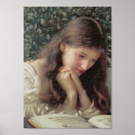 Stationair tranen (mooie vrouw in tranen) poster