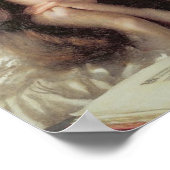 Stationair tranen (mooie vrouw in tranen) poster (Hoek)