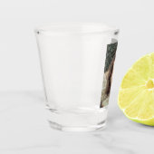 Stationair tranen (mooie vrouw in tranen) shot glas (Links)