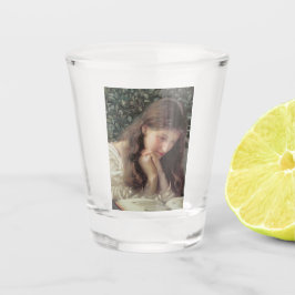 Stationair tranen (mooie vrouw in tranen) shot glas