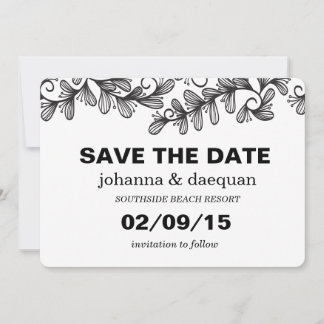 Stationaire bladeren save the date