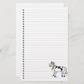 Stationaire Cartoon met Koe Briefpapier (Voorkant / Achterkant)
