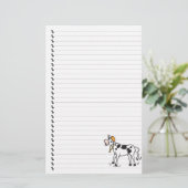 Stationaire Cartoon met Koe Briefpapier (Staand voorkant)