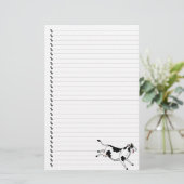 Stationaire Cartoon met Koe Briefpapier (Staand voorkant)