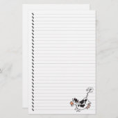 Stationaire Cartoon met Koe Briefpapier (Voorkant / Achterkant)