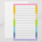 Stationaire deegwaren briefpapier (Voorkant / Achterkant)