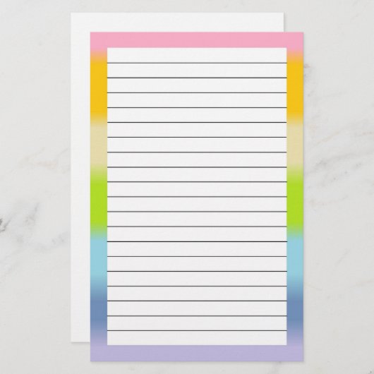 Stationaire deegwaren briefpapier (Voorkant / Achterkant)