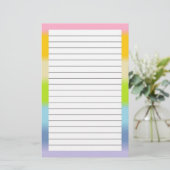 Stationaire deegwaren briefpapier (Staand voorkant)