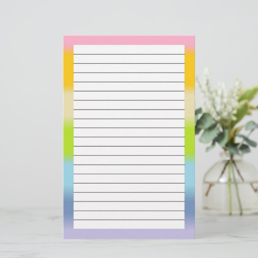 Stationaire deegwaren briefpapier (Staand voorkant)