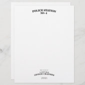 Stationaire garnalen custom briefhoofd (Voorkant / Achterkant)