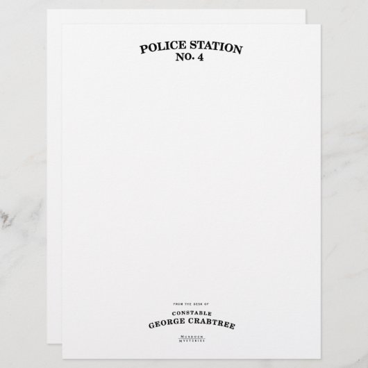 Stationaire garnalen custom briefhoofd (Voorkant / Achterkant)