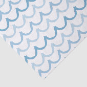 Stationaire golven in blauw tissuepapier (Detail)