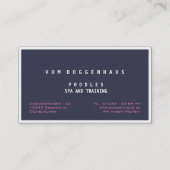 Stationaire kaarten visitekaartje (Achterkant)