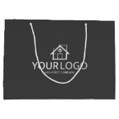 Stationaire Logo van het bedrijf van de architect Groot Cadeauzakje (Achterkant)