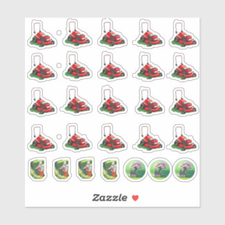 Stationaire mower organisator. sticker
