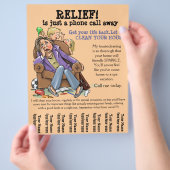 Stationaire promo flyer (volledig aanpasbaar) (Hand)