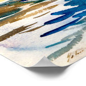 Stationaire rails (1913) van John Singer Sargent Poster (Hoek)