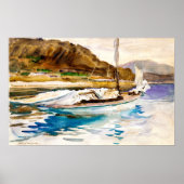 Stationaire rails (1913) van John Singer Sargent Poster (Voorkant)