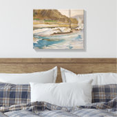 Stationaire rails canvas afdruk (Insitu (Slaapkamer))