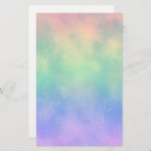 Stationaire regenboogwolken briefpapier (Voorkant / Achterkant)