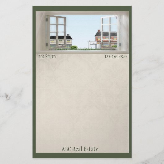 Stationaire woningen briefpapier (Voorkant)