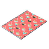 Stationele Bowl met Tofu, Limoen en Chopsticks Kor Notitieboek (Linkerzijde)