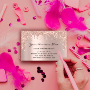 Stationen met hairdresser Nails Makeup Eyelash Roo Visitekaartje