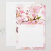 STATIONEREN : CHERRY BLOSSOM BRANCH BRIEFPAPIER (Voorkant / Achterkant)