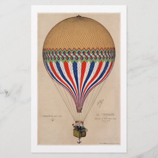STATIONEREN :  FRANS HOT AIR BALLOON BRIEFPAPIER (Voorkant)
