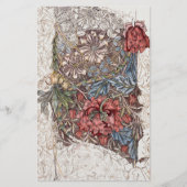 STATIONEREN : WILLIAM MORRIS : HONEYSUCKLE +TULIP BRIEFPAPIER (Voorkant)