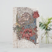 STATIONEREN : WILLIAM MORRIS : HONEYSUCKLE +TULIP BRIEFPAPIER (Staand voorkant)