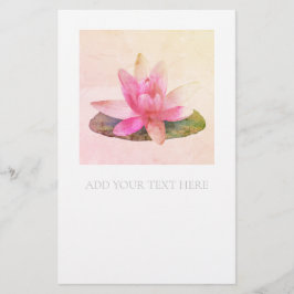 STATIONERIE : PINK LOTUS BRIEFPAPIER
