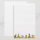 Stationering met kattenkatten briefpapier (Voorkant / Achterkant)