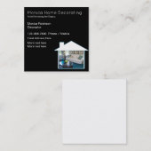 Stationering van woningen en onroerend goed vierkante visitekaartje (Voorkant / Achterkant)