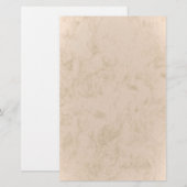 stationery beige marbled briefpapier (Voorkant / Achterkant)